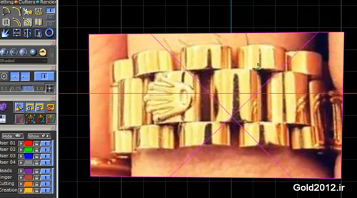  آموزش ماتریکس طراحی دستبند طلا