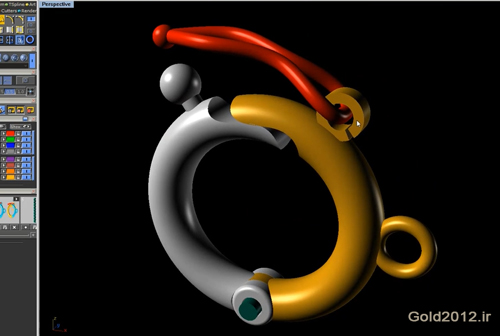 آموزش نرم افزار ماتریکس طراحی مدل انگشتر طرح فریم قفل دار