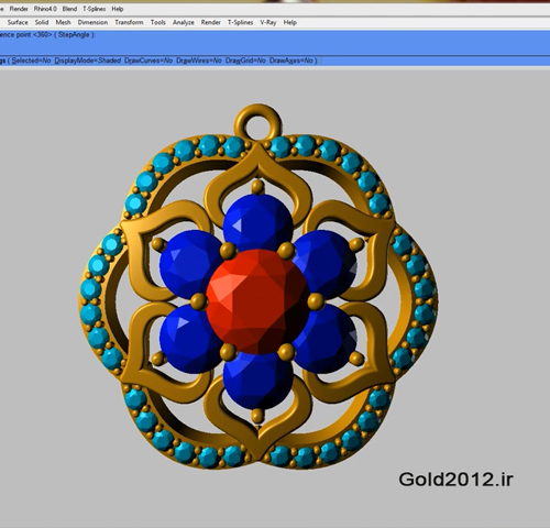 آموزش نرم افزار ماتریکس طراحی مدل مدال طرح ستاره چند ضلعی