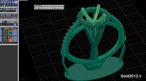 آموزش طراحی جواهرات با ماتریکس آموزش ساپورت گذاری