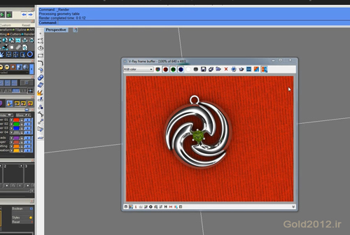 آموزش نرم افزار ماتریکس طراحی مدل مدال سبک شکل سه پر