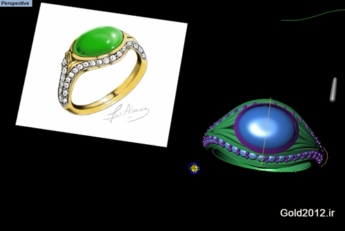 آموزش نرم افزار ماتریکس طراحی مدل انگشتر طرح سبک میانسال