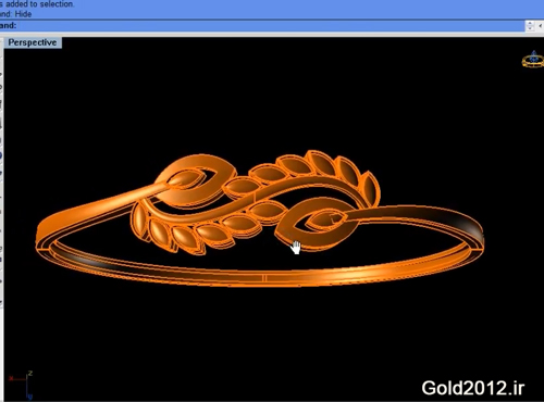 آموزش نرم افزار ماتریکس طراحی مدل انگشتر طرح سبک شاخه و برگ