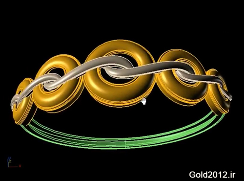 آموزش نرم افزار ماتریکس طراحی مدل انگشتر طرح سبک شاخه و برگ