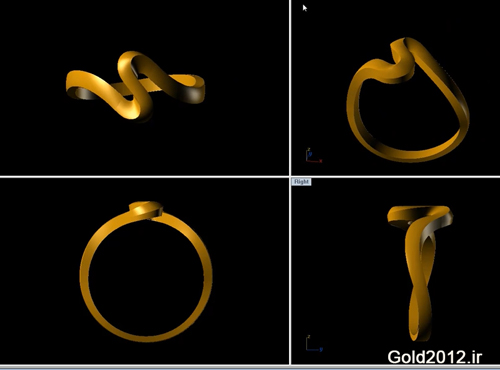 آموزش نرم افزار ماتریکس طراحی مدل انگشتر طرح فریم پیچیده