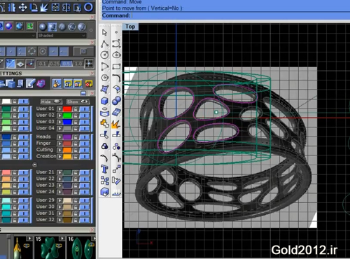 آموزش نرم افزار ماتریکس طراحی مدل انگشتر طرح فیوژن