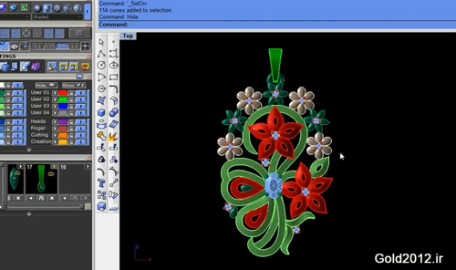 آموزش نرم افزار ماتریکس طراحی مدل مدال طرح اسلیمی سلحشوربرجسته