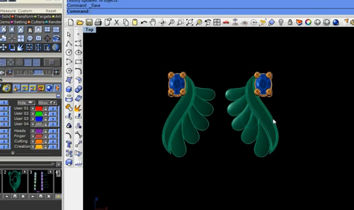 آموزش نرم افزار ماتریکس طراحی مدل گوشواره طرح بچه ماهی  