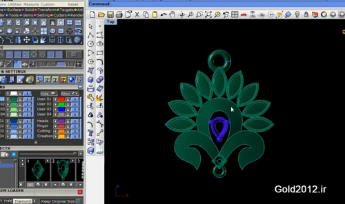 آموزش نرم افزار ماتریکس طراحی مدل مدال سبک شاخ و برگ