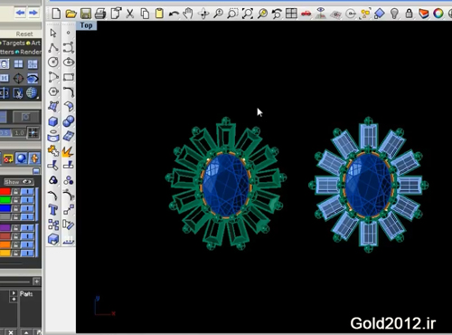 آموزش نرم افزار ماتریکس طراحی مدل جواهر خاص یاقوتی