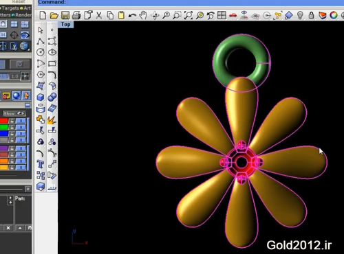 آموزش نرم افزار ماتریکس طراحی مدال سبک فرفره