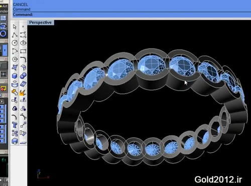 آموزش نرم افزار ماتریکس طراحی مدل حلقه مروارید