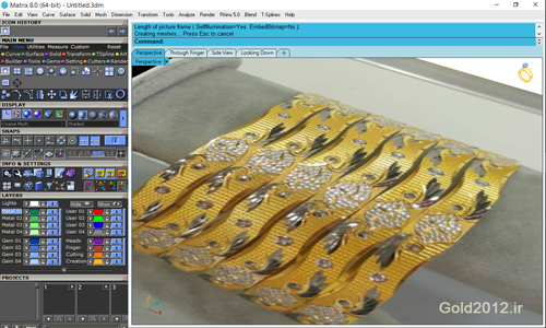 آموزش نرم افزار ماتریکس آموزش رایگان روش طراحی النگو زنانه با نقش نگار