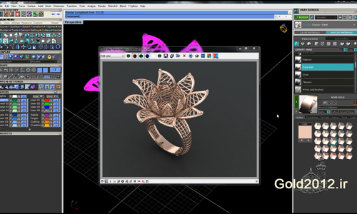 آموزش طراحی انگشتر با نرم افزار ماتریکس مدل های فیوژن توخالی سیمی نوعل