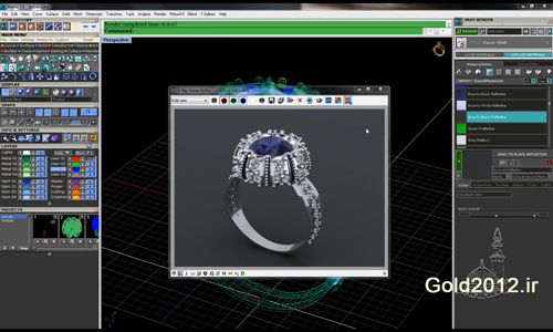طراحی مدل انگشتر گنبدی نکته در نرم افزار ماتریکس