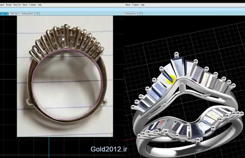 طراحی یک مدل انگشتر از روی مدل اصلی با نرم افزار ماتریکس
