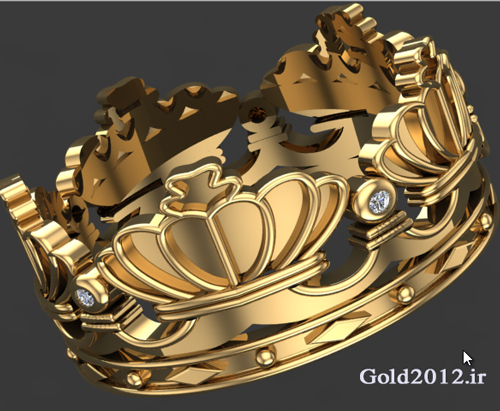 آموزش ماتریکس طراحی مدل تاج سر طلا