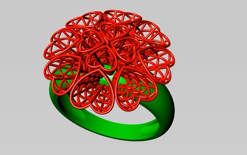 آموزش نرم افزار ماتریکس طراحی مدل قلب hatch شده