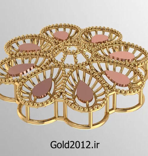 آموزش ماتریکس طرح یک قسمت از گردنبند سیمی