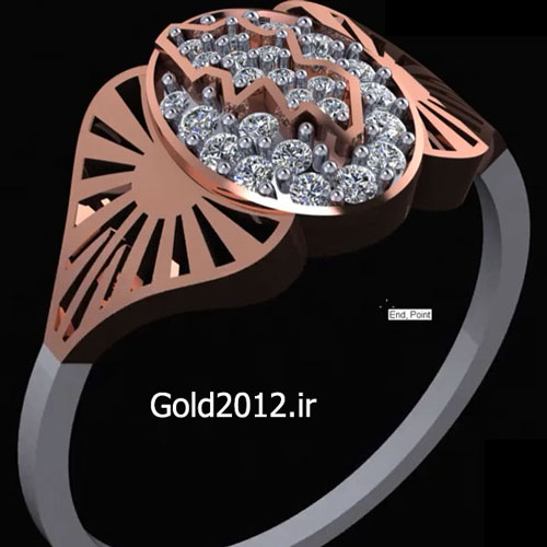 فیلم آموزش ماتریکس طراحی مدل انگشتر سبک پروفایل خالی مثلثی