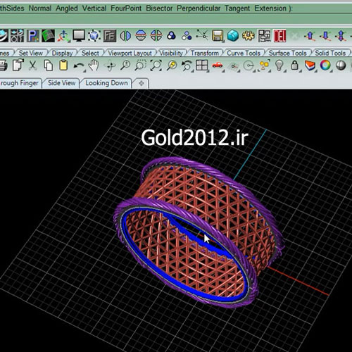 فیلم آموزش ماتریکس طراحی حلقه با وایر مفتولی شکل در نرم افزار matrix