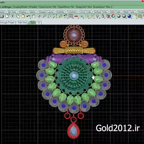 فیلم آموزش ماتریکس طراحی مدل مدال شرقی با نرم افزار MATRIX