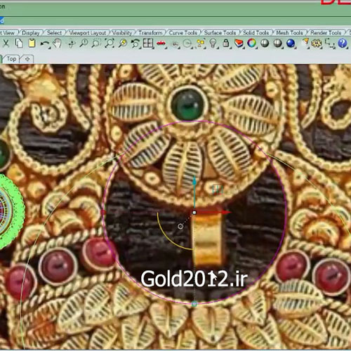 فیلم آموزش ماتریکس طراحی مدل طلا جواهر در نرم افزار MATRIX که طرح های عربی و هندی