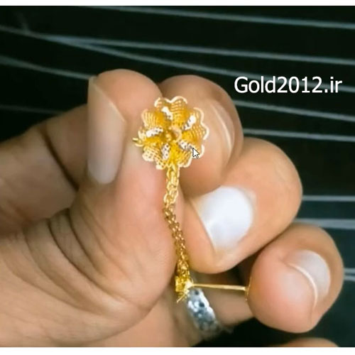 مدل طرح گوشواره زنجیر دار در نرم افزار MATRIX