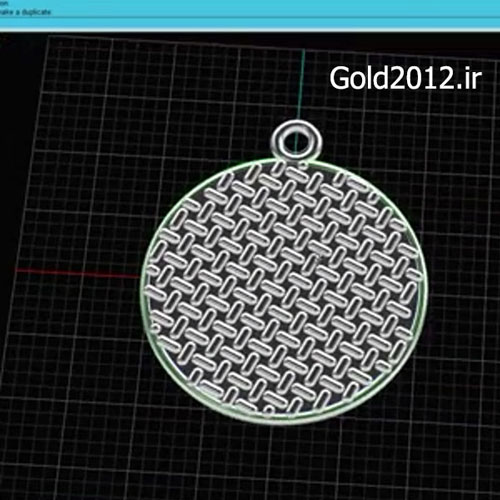مدل طلا جواهر در نرم افزار ماتریکس مدل طرح ماکت و قرار دادن مدل طراحی شده در نرم افزار MATRIX 