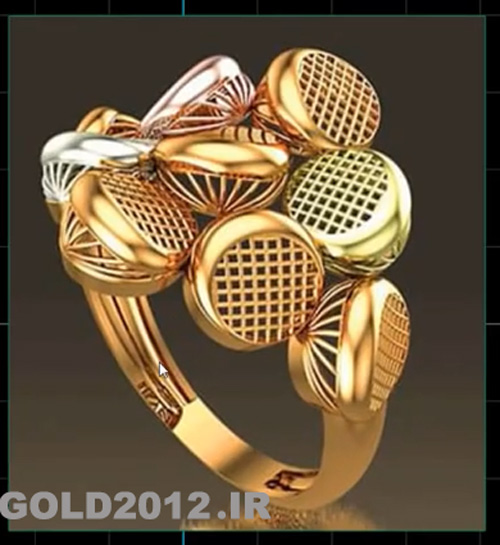 طراحی مدل انگشتر با سر چند قلو طراحی شده در نرم افزار MATRIX 9