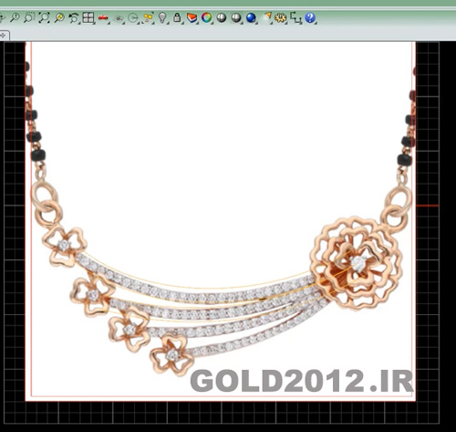 مدل سرویس چند تکه طراحی شده در نرم افزار MATRIX 9