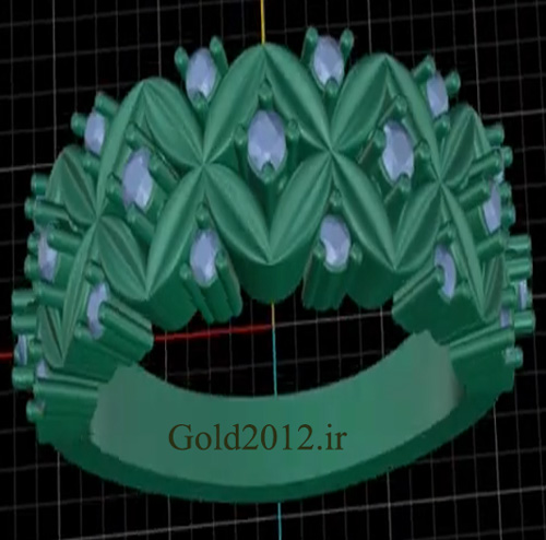 آموزش ماتریکس فیلم طراحی مدل انگشتر نگین دار