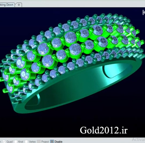 آموزش ماتریکس فیلم طراحی حلقه نگین دار