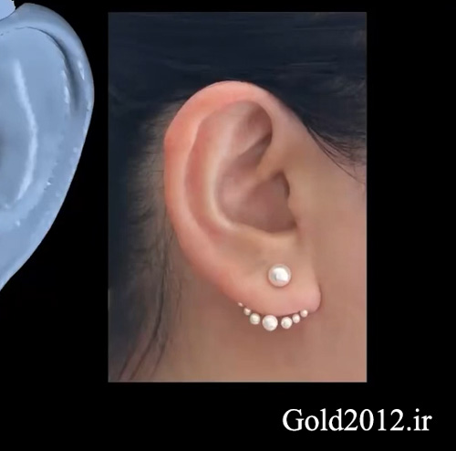 آموزش ماتریکس فیلم طراحی مدل گوشواره مروارید صدفی