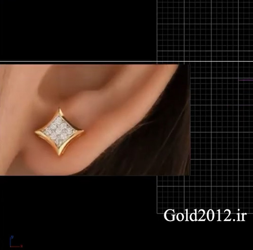 آموزش ماتریکس فیلم طراحی مدل گوشواره میخی شیک