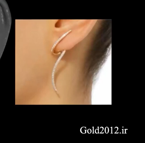 آموزش ماتریکس فیلم طراحی مدل گوشواره زنانه آویز بلند