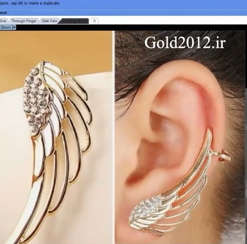 آموزش ماتریکس فیلم طراحی مدل گوشواره بخیه ای نگین دار