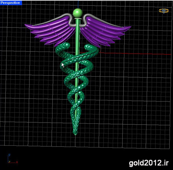 آموزش طراحی مدل طلا با نرم افزار ماتریکس