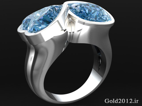 آموزش ماتریکس مدل انگشتر دو نگین قلب