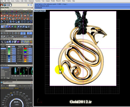 آموزش طراحی جواهرات با ماتریکس 8